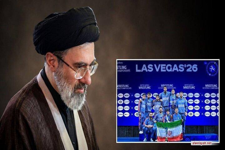 قائد الثورة الإسلامية يهنئ فوز المنتخب الوطني للمصارعة الرومانية ببطولة العالم